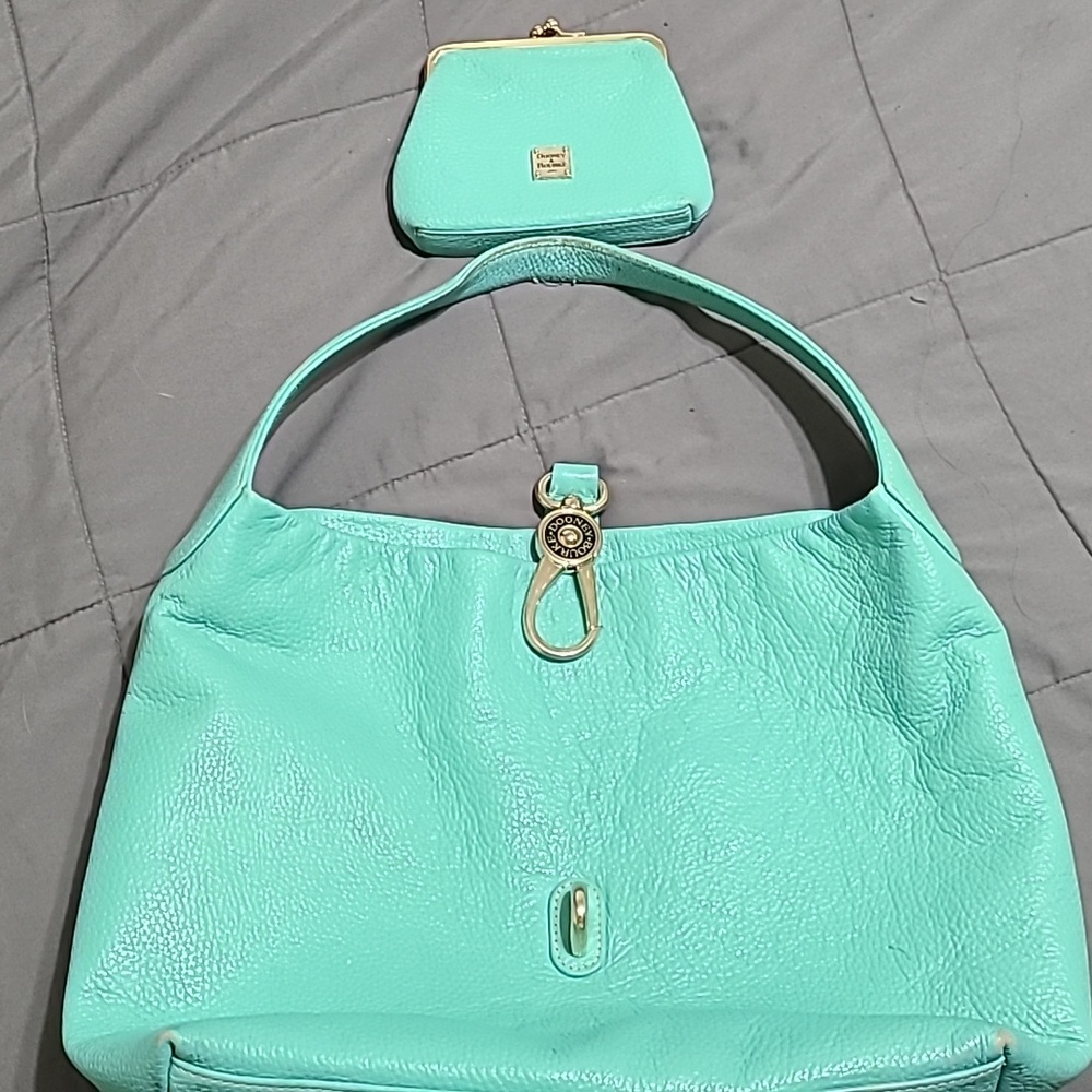 Dooney&Bourke Mint Green Leather Shoulder Bag